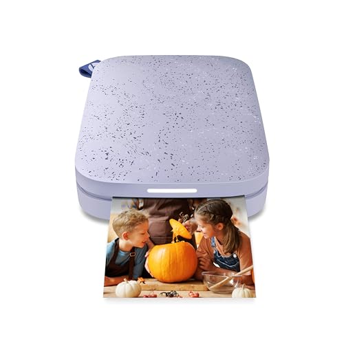 HP Sprocket Portable 2x3" Instant Photo Printer (Lilac) Print Pictures on Zink Sticky-Backed Paper from your iOS & Android Device. - Lilac - Printer