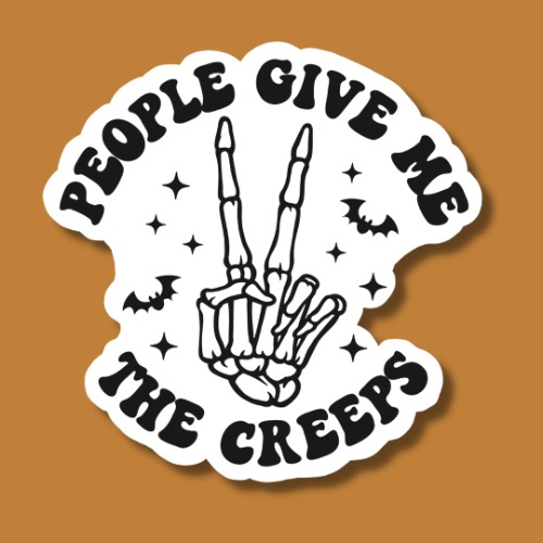 People Give Me the Creeps Sticker | Default Title