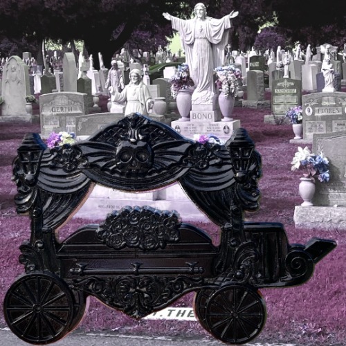 Funeral Procession - Victorian Hearse Carriage 3D Enamel Pin