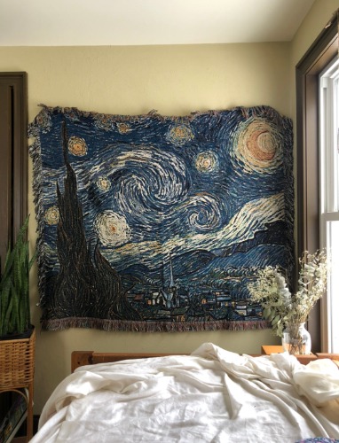 Van Gogh Starry Night Tapestry Throw Blanket (5 feet x 4 feet) | Default Title