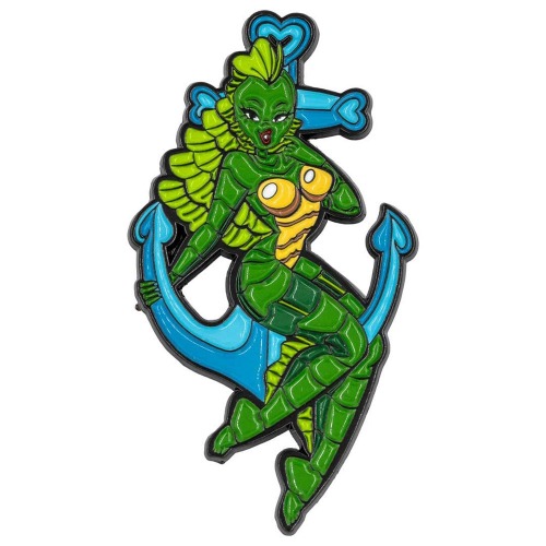 Creature Girl Anchor Glitter Enamel Pin | Default Title
