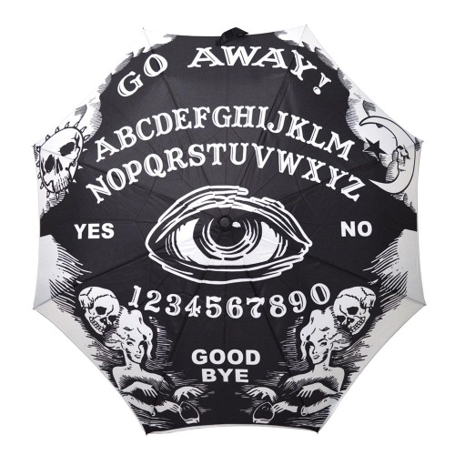 Skull Handle Go Away Ouija Umbrella | Default Title