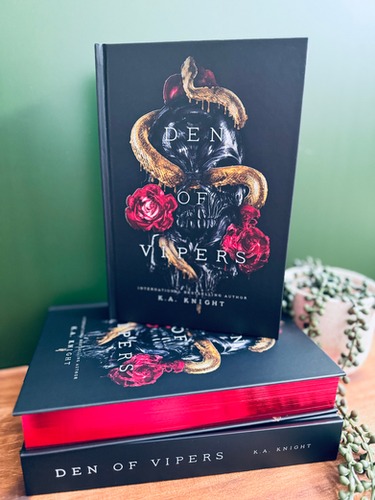 Den of Vipers RED FOIL EDGE Hardback by K.A Knight