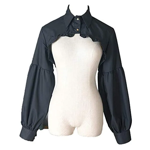 Elegtiskas Detachable Dickey Blouse False Collar Half Shirt Blouse Collar Crop Top