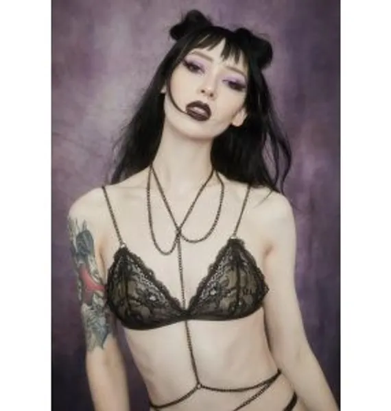 Widow Noir Outta My Shell Chain Bralette