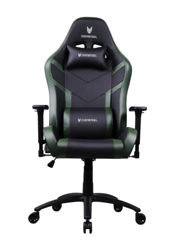 Oversteel - DIAMOND Professional Gaming Chair Leatherette, 3D Armrests, Height Adjustable, Reclining 180º, Gas Piston Class 4, Up to 150Kg, Color Green - Green