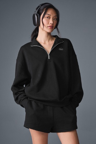 Accolade 1/4 Zip Pullover - Black | Black / S