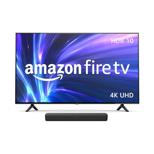Amazon Fire TV 4-Series 55" with Fire TV Soundbar - 55-inch - with Fire TV Soundbar