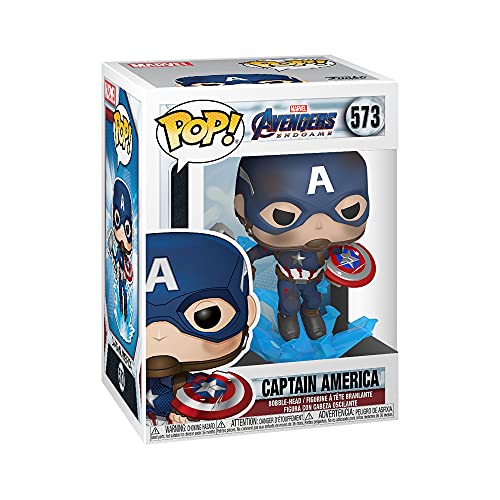 Funko Pop! Marvel: Avengers Endgame - Captain America with Broken Shield & Mjoinir - 3.75 inches