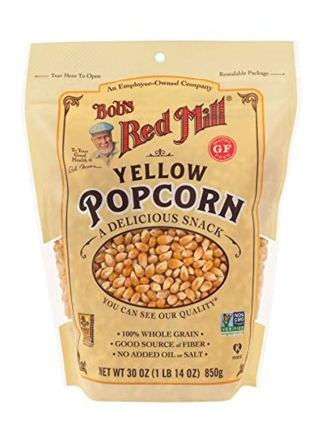 Bob's Red Mill Whole Yellow Popcorn, 30 Oz - Resealable - 30 Ounce (Pack of 1)