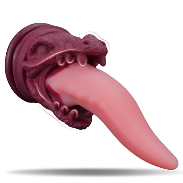 Animal Dildo Monster Tentacle Dildo - 8.6" Dragon Tongue Dildo Alien Fantasy Dildo Anal Toys with Strong Suction Cup, Big Anal Dildo for G Spot & P Spot Stimulation, Adult Sex Toys for Women Men
