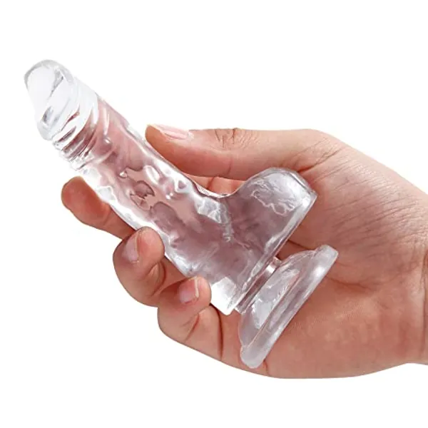 Beginner’s 5 Inch Clear Jelly Dildo,Realistic Mini Dildos with Strong Suction Cup for Hands-Free Play,Adult Sex Toy for Women Men Couples,G-Spot Stimulation Dildos Anal Toys…