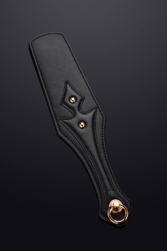 Leto Leather Paddle BDSM Black - Black