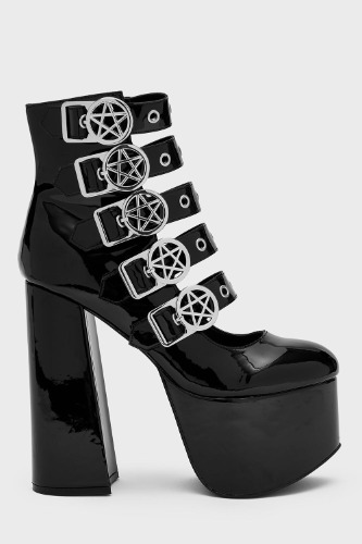 Panic Platform Shoes - EU41 / Black / 100% PU