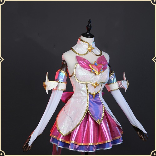 Anime Game LOL KDA Kaisa Star Guardians Pink Uniform Lolita Party Dress Women Cosplay Costume Halloween Free Shipping 2022 New