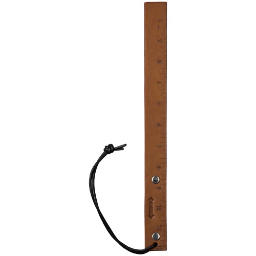 665 Leather Measured Punishment Split Paddle | Sinful.dk