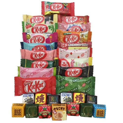 Japanese Kit Kat & Tirol 30 pc Selection Different Flavors Assortment - 