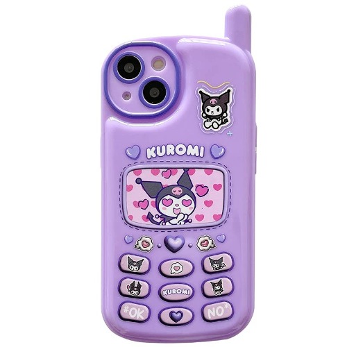 Kawaii Kuromi Phone case, Silicone Phone case for 11/12/13/14/13 Pro Max/X/XR, Birthday for Girls (Size : iPhone 11) - IPhone 11