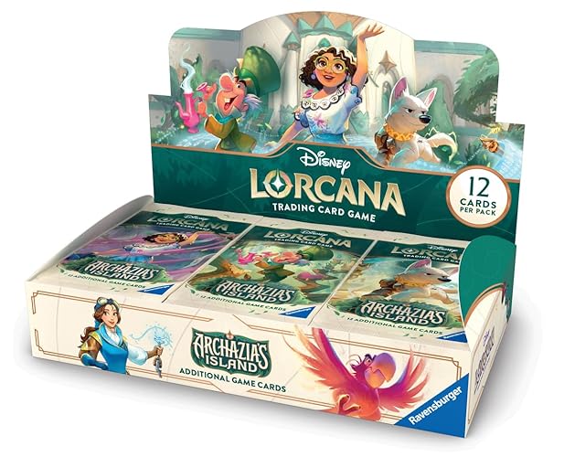 Ravensburger Disney Lorcana TCG: Archazia's Island Booster Pack Display | 24 Packs with 12 Trading Cards Each | Ideal for Collectors & Disney Fans | Suitable for Ages 8+