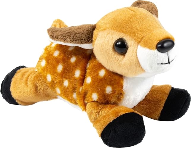 Wild Republic Fawn Plush, Stuffed Animal, Plush Toy, Gifts for Kids, Hug’Ems 7" - Fawn - 7"