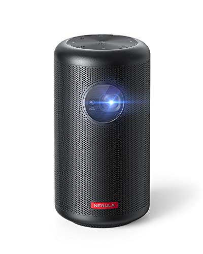 NEBULA by Anker Capsule Max, Mini Projector with WiFi and Bluetooth, Small Projector, 200 ANSI Lumen, Projector Portable, Native 720p HD, 8W Speaker, 100 Inch Picture, 4Hr Video Playtime, Home Theater - Capsule Max