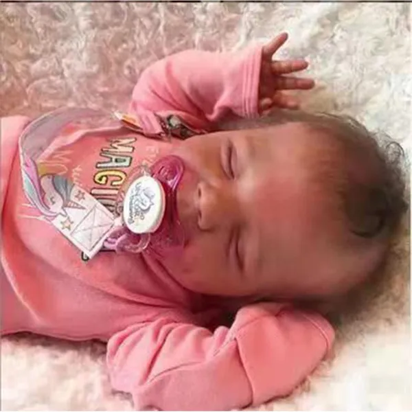 Reborn Baby Dolls, 18" Realistic Newborn Baby Dolls Girl with Soft Vinyl Silicone Full Body, Lifelike Sleeping Baby Dolls for Girls, Reborn Baby Doll Gift Set for 3+ Year Old Kids - 18 inches Pink Girl