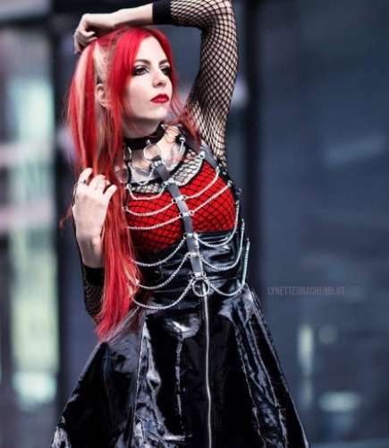 Black Gothic Body Chain Harness by In Chains