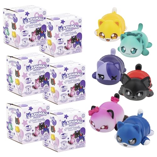 Aphmau MeeMeow Mystery Figures – Series 5; YouTube Gaming Channel, Blind Box, 6 Pack Bundle, 8 to Collect, Official Merch