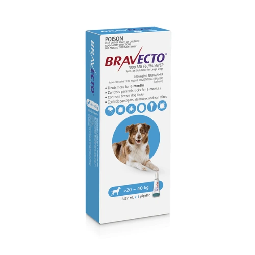 Bravecto Spot On For Dogs Blue