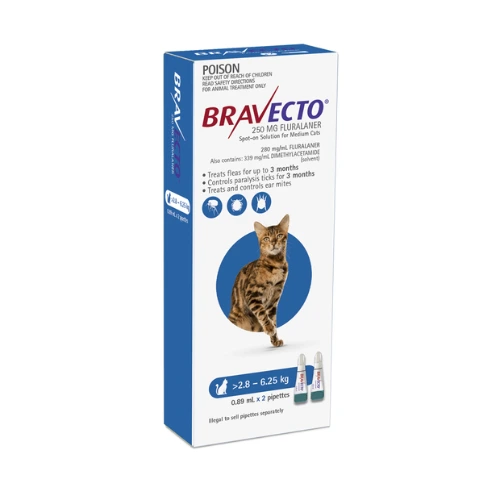 Bravecto Spot On For Cats Blue