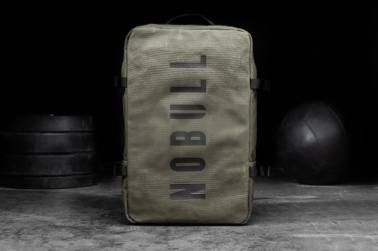 NOBULL WAXED CANVAS DUFFLEBACK | Army