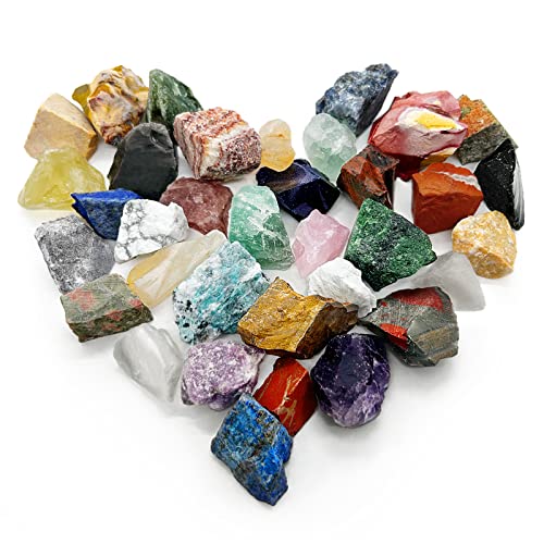 1 Pound Rough Chakra Stones Madagascar Reiki Crystal Reiki Healing Crystals for Fountain Rocks, Decoration, Polishing, Tumbling, Healing, Meditation, Chakra Balance. - Colorful Stone