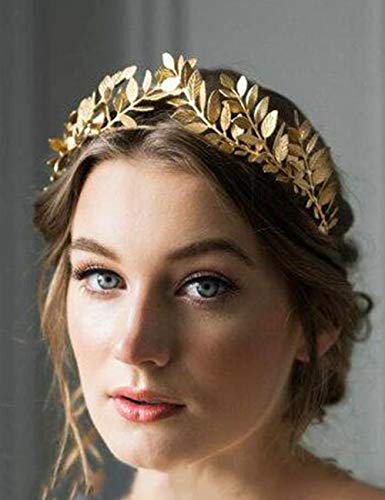 Chargances Bride Weddinq Crystal Crown Silver Crown Pearl Tiara Bridal Headpiece Headband Taira for Wedding Hair Accessory Queen Crown Wedding Hair Piece Head Piece - Gold