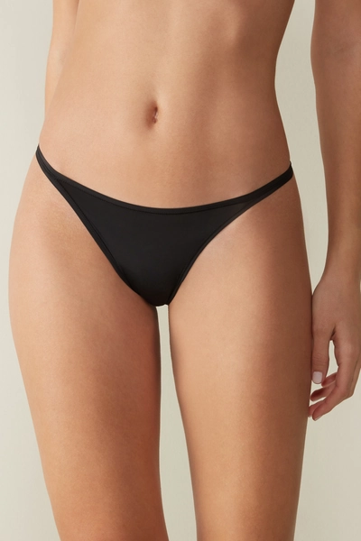 Thong with Ultralight Microfiber Straps - Intimissimi