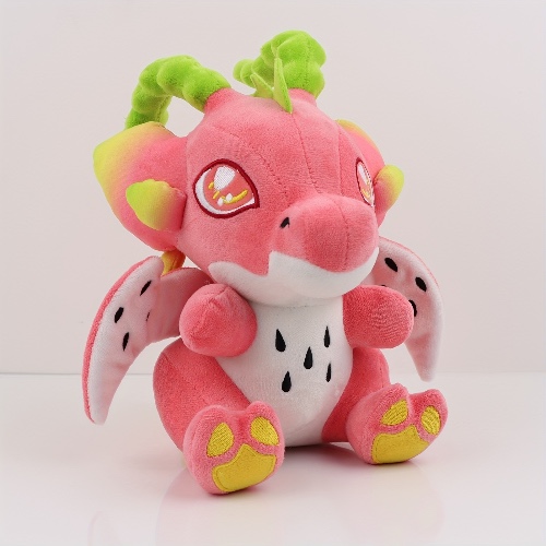 25cm(9.84'') Cute Dragon Fruit Dragon Plush Toys, Stuffed Dragon Animal Dolls Pitaya Toys Kawaii Plushies Gift For Children
