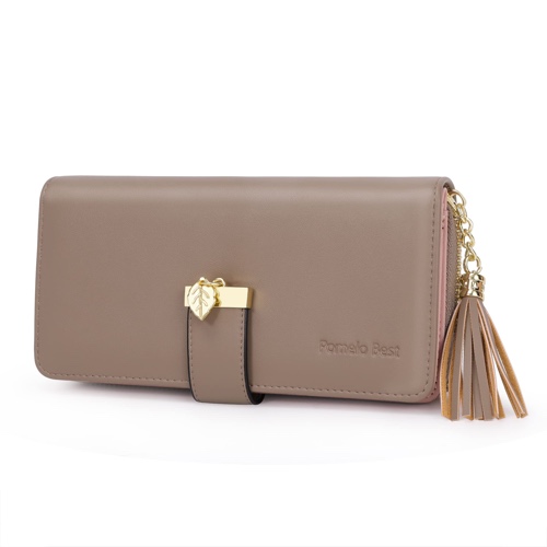 Wallets for Women with Multiple Card Slots and Fit Cellphone - Linen