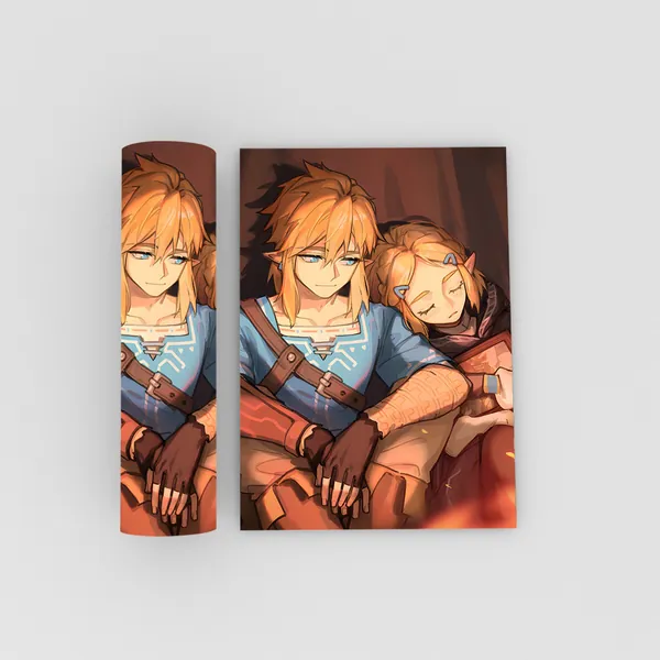 The Legend of Zelda Poster Gifts TLoZ Decor Princess Zelda Link Travel Gamer Poster Gifts For Her Him Wall Decor Nintendo Gifts Wall Art