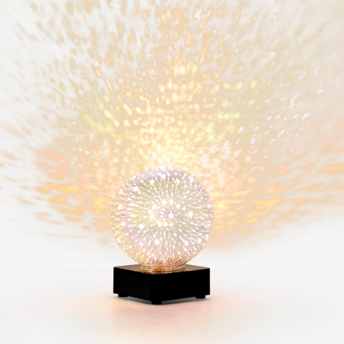 Cosy lamp with starry night effect