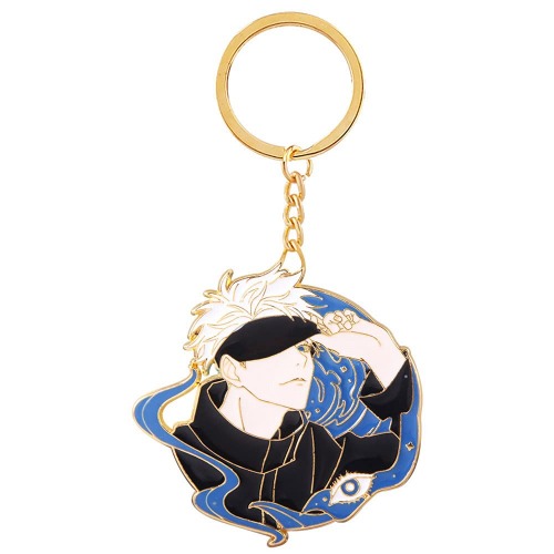 Jujutsu Kaisen Keychain Satoru - Anime Figure Enamel Key Pendant - Men Women Keyring Jewelry