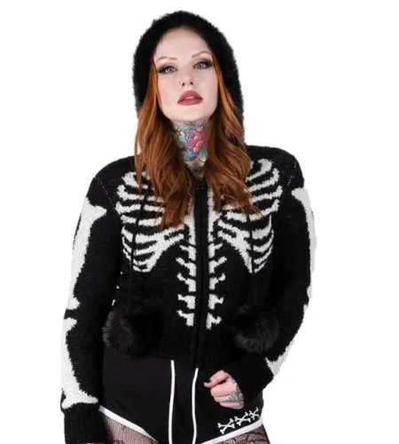 Skeleton Fur Zip
