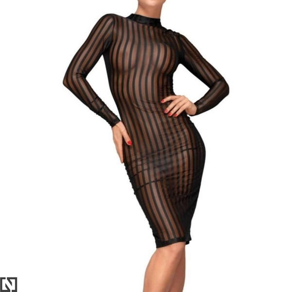 Noir Handmade F182 sukienka z elastycznego tiulu