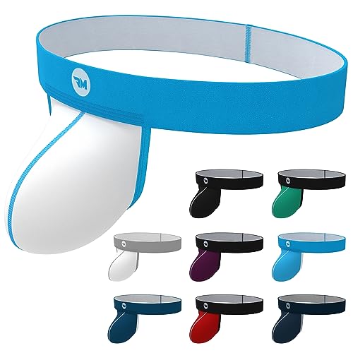 Real Men LIFT Pouch Jock Strap 1 or 3 Pack- Vasectomy Support Underwear - Athletic Supporter - 5X-Large - D Pouch 1 Pack- White W Cyan