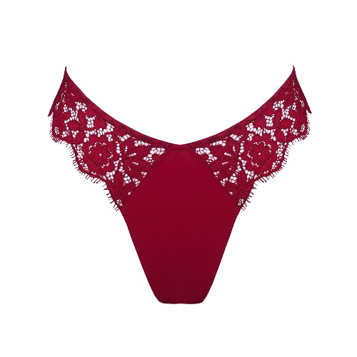 Frisson Hi Leg Panty Bloodstone - M / Bloodstone