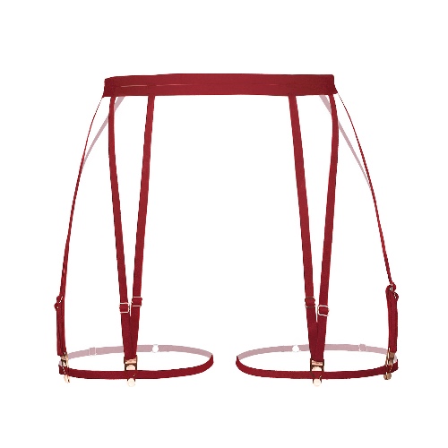 Frisson Garters Bloodstone - M/L / Bloodstone