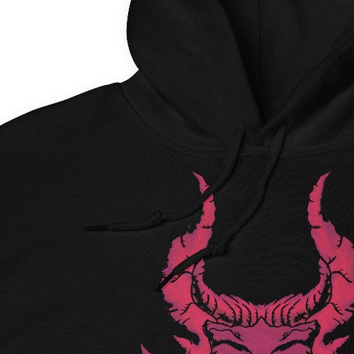 Red Dragon Head Hoodie (Unisex) - Black / 2XL