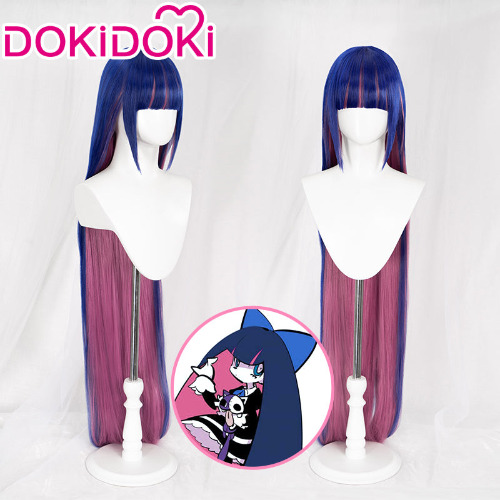 【Ready For Ship】DokiDoki Anime Panty & Stocking with Garterbelt Cosplay Stocking·Anarchy Cosplay Wig Long Straight | Stocking·Anarchy