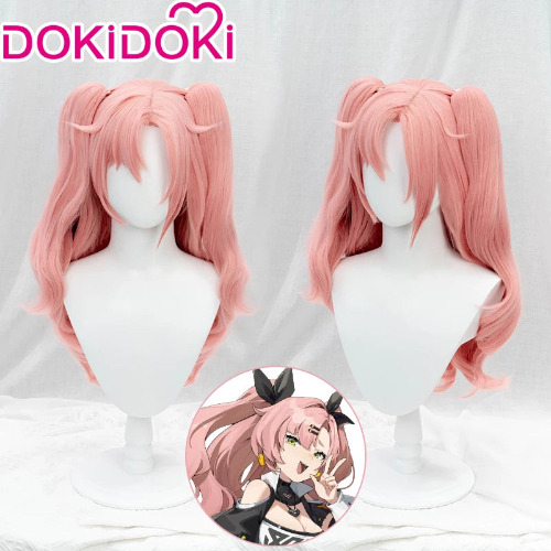 DokiDoki Game Zenless Zone Zero Cosplay Nicole Demara Women Curly Pink Lone Cosplay Wig | Wig-PRESALE