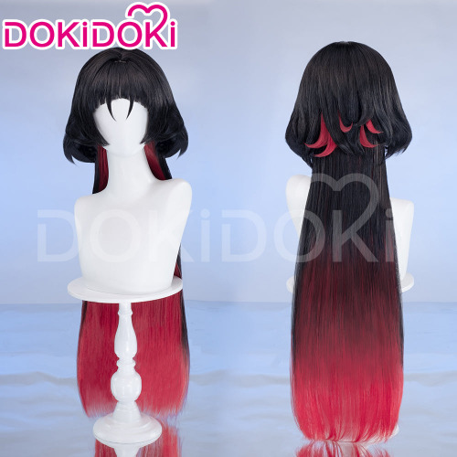 DokiDoki Game Zenless Zone Zero Cosplay Jane Doe Wig Long Black Red Hair ZZZ | Wig Only-Order Processing Time Refer to Description Page