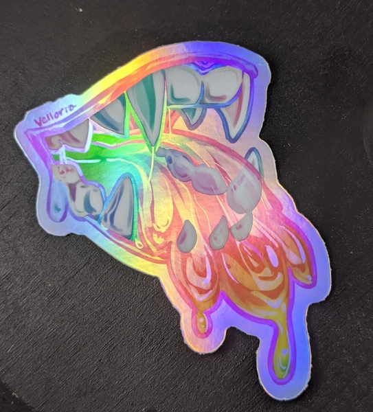 Monster Maw Stickers [Regular and Holographic] - Maw 8 / Holographic!