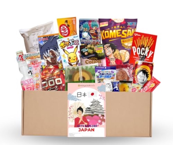 Entdecke die Vielfalt: Überraschungs-Japanische Snack Box mit Animation Charactered Snacks, Trendy Mochi & Süßigkeiten (Japan Snack Box M (20set)) - Japan Snack Box M (20set)